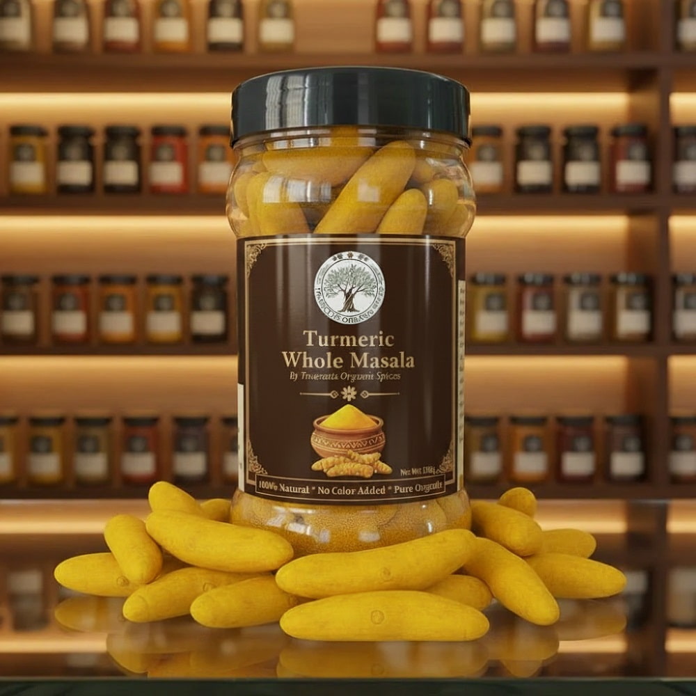 Trueroots Organic Spices Turmeric Whole Masala | Haldi | Sabut