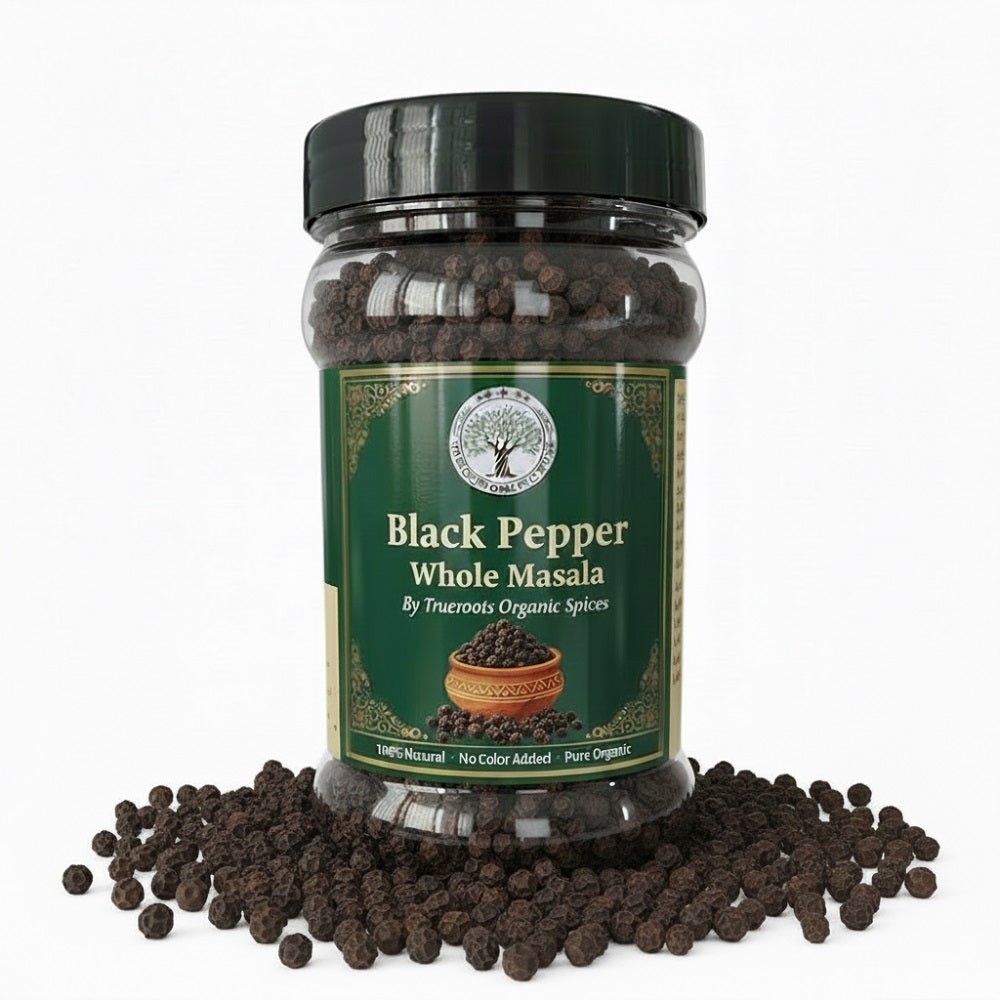 Trueroots Organic Spices 100% Pure Natural Black Pepper (Kali Mirch) Whole Masala - Trueroots Organic spices