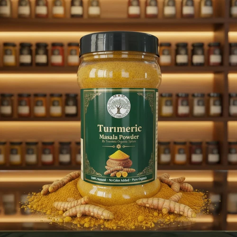 Trueroots Organic Spices 100% Pure Natural Turmeric Masala Powder — Premium Culinary Spice