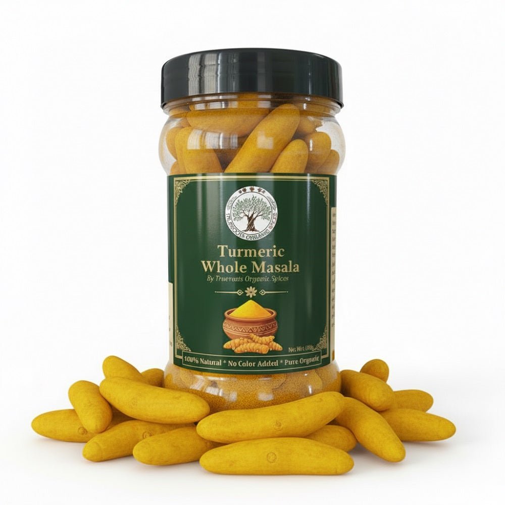 Trueroots Organic Spices 100% Pure Natural Turmeric (Haldi) Whole Masala - Trueroots Organic spices