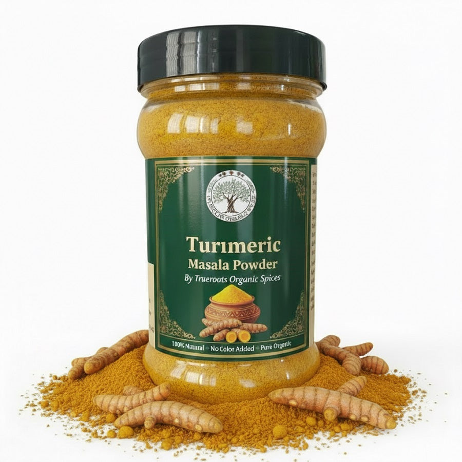 Trueroots Organic Spices 100% Pure Natural Turmeric Masala Powder — Premium Culinary Spice