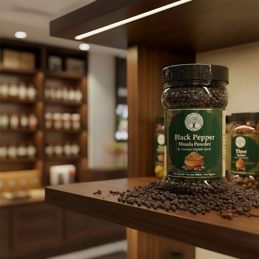 Trueroots Organic Spices 100% Pure Natural Black Pepper (Kali Mirch) Masala Powder - Trueroots Organic spices