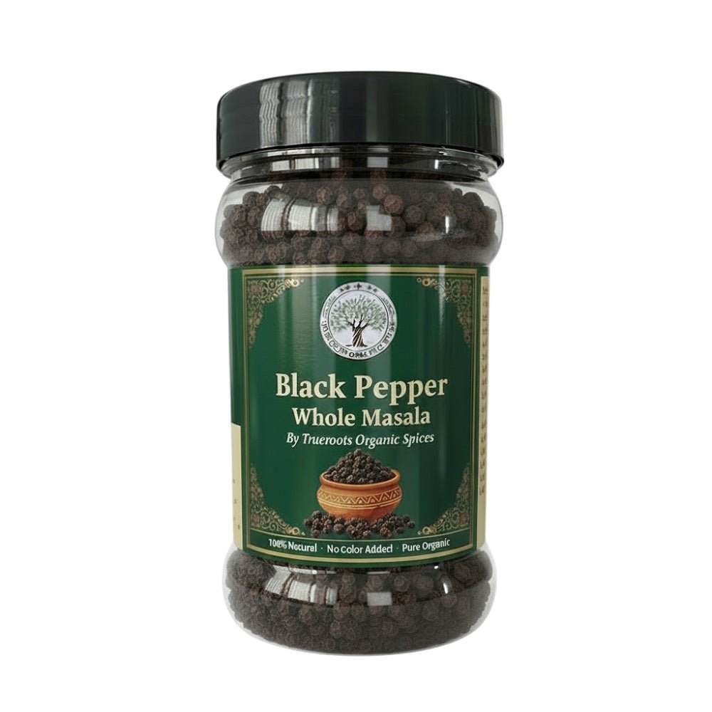 Trueroots Organic Spices 100% Pure Natural Black Pepper (Kali Mirch) Whole Masala - Trueroots Organic spices