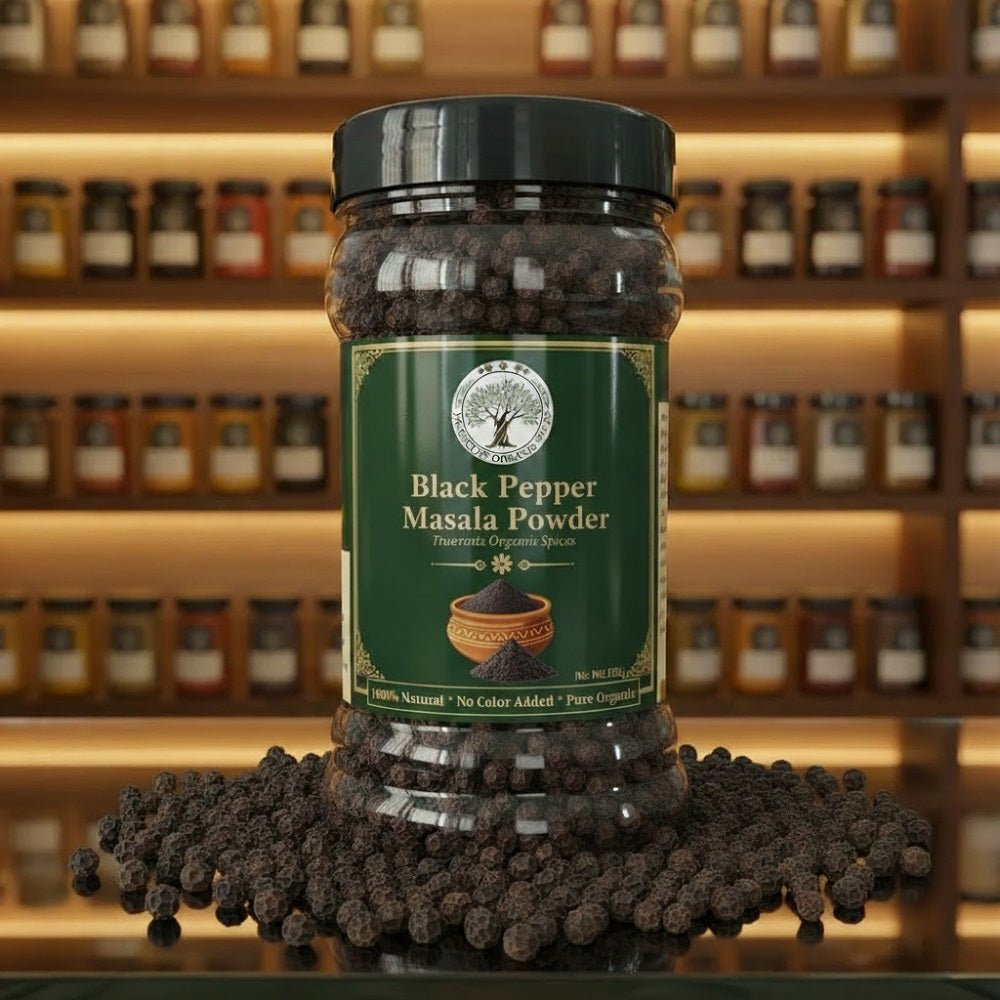 Trueroots Organic Spices 100% Pure Natural Black Pepper (Kali Mirch) Masala Powder - Trueroots Organic spices