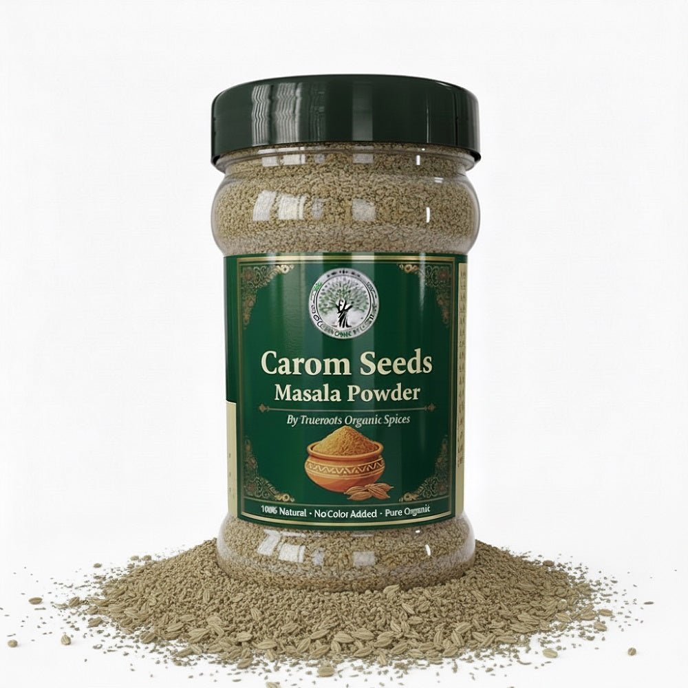 Trueroots Organic Spices 100% Pure Natural Carom Seeds (Ajwain) Masala Powder - Trueroots Organic spices