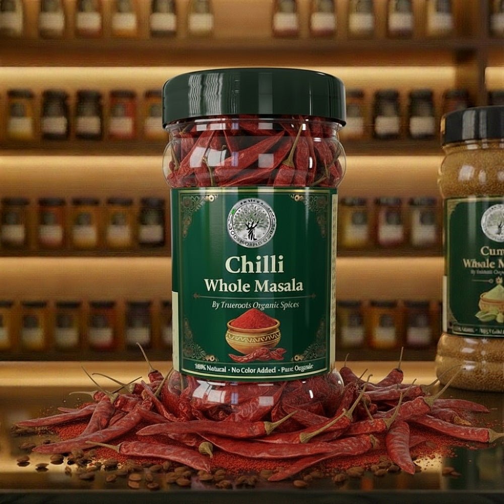 Trueroots Organic Spices 100% Pure Natural Chilli Whole Masala - Trueroots Organic spices