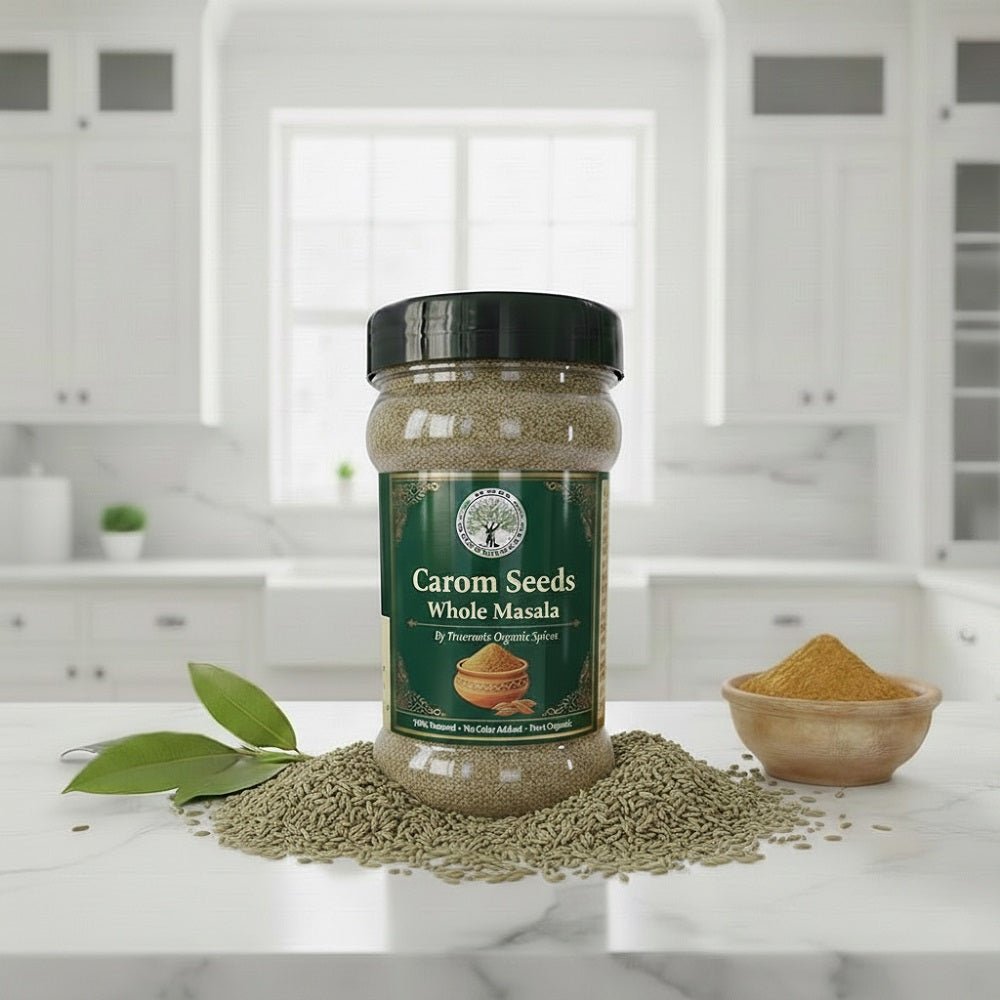 Trueroots Organic Spices 100% Pure Natural Carom Seeds (Ajwain) Whole Masala - Trueroots Organic spices