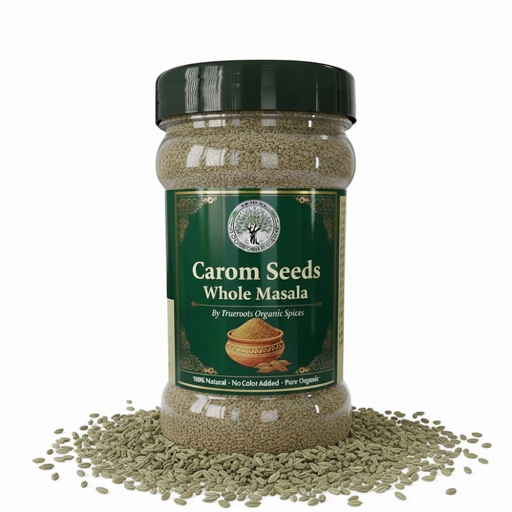 Trueroots Organic Spices 100% Pure Natural Carom Seeds (Ajwain) Whole Masala - Trueroots Organic spices