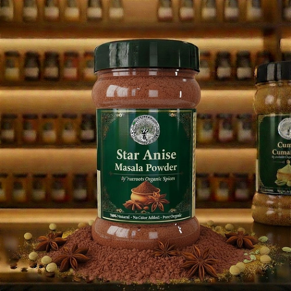Trueroots Organic Spices 100% Pure Natural Star Anise (Chakri Phool) Masala Powder - Trueroots Organic spices