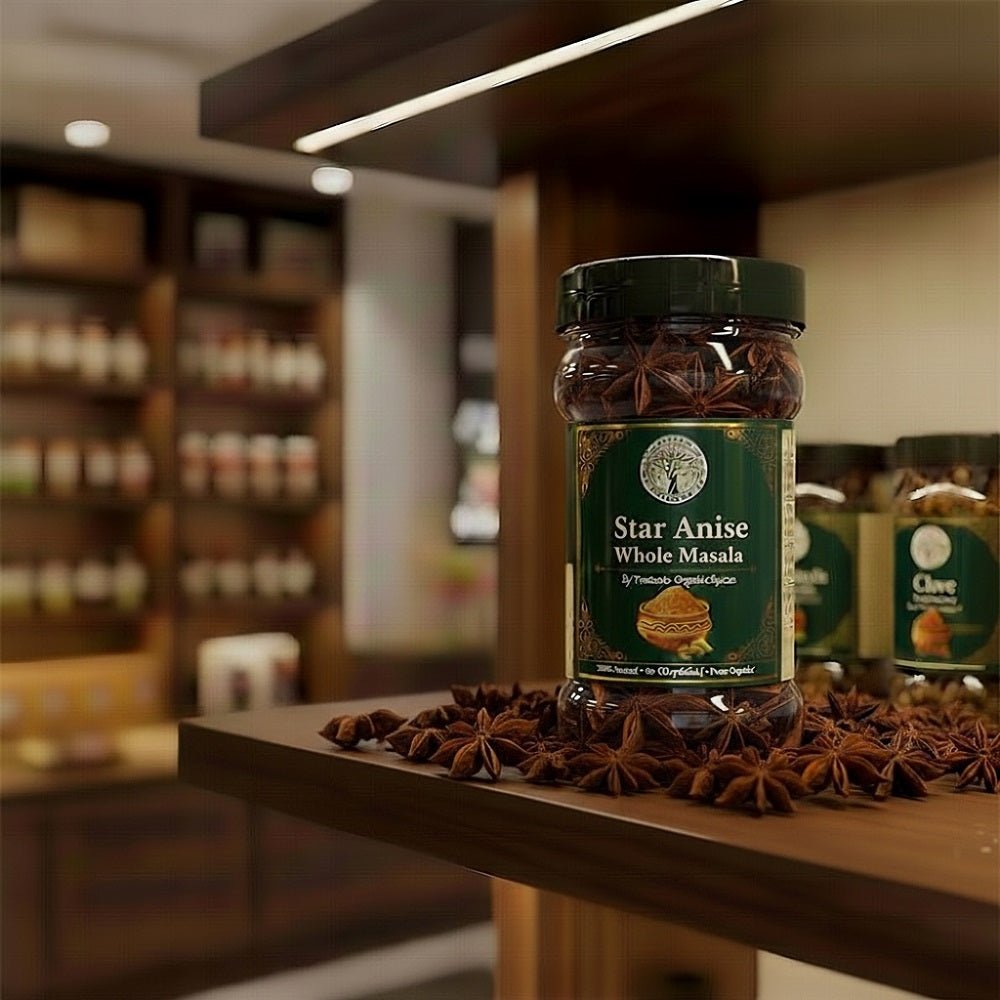Trueroots Organic Spices 100% Pure Natural Star Anise Whole Masala - Trueroots Organic spices