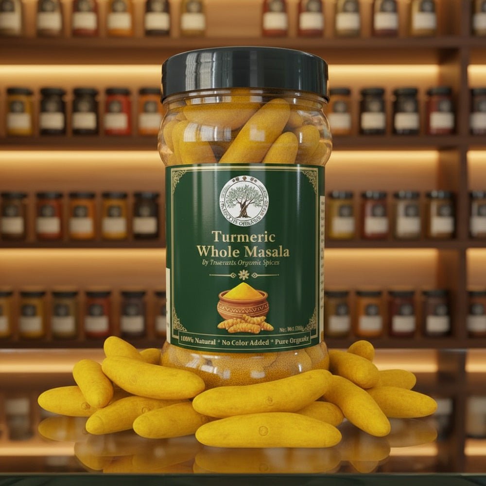 Trueroots Organic Spices 100% Pure Natural Turmeric (Haldi) Whole Masala - Trueroots Organic spices