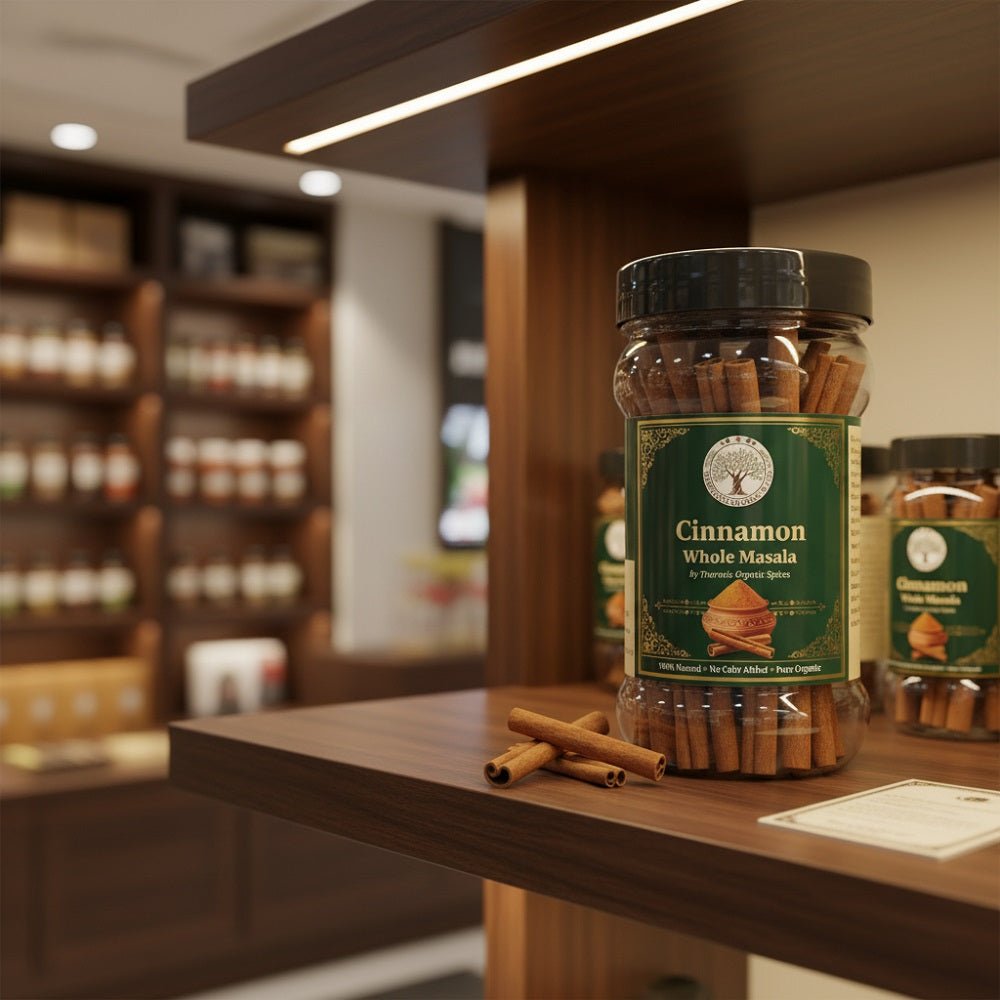 Trueroots Organic Spices 100% Pure Natural Cinnamon (Dalchini) Whole Masala 80g - Trueroots Organic spices