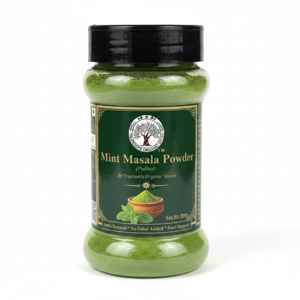 Trueroots Organic Spices 100% Pure Natural Mint Masala Powder
